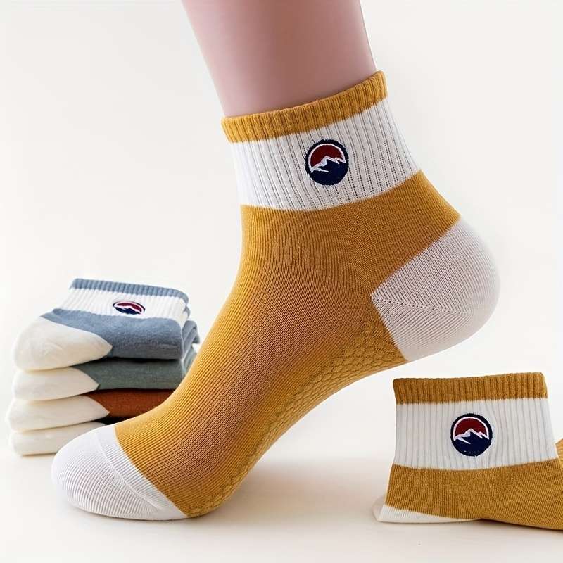 5 Pairs Mixed Colors One Size High Elastic Socks