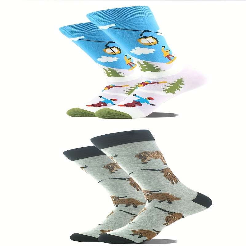 1 Pair Mix Color Pack Gray One Size Socks