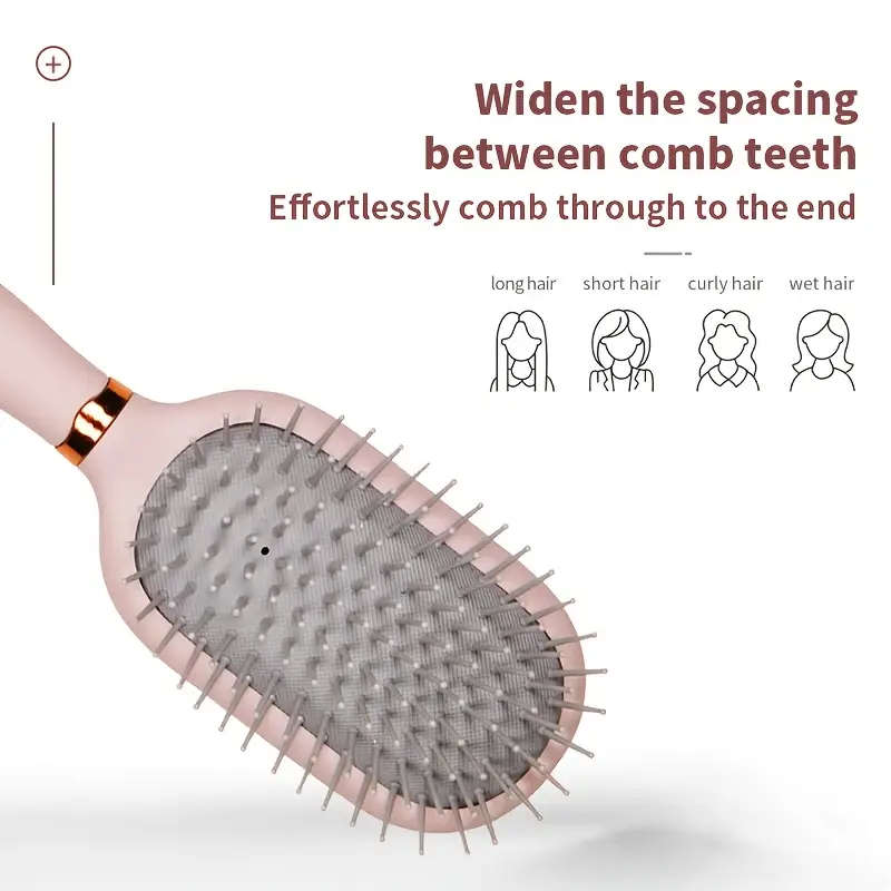 3pcs Set Scalp Massage Comb Portable Fluffy Air Cushion Comb for All Hair Types VS Ladies Hair Care