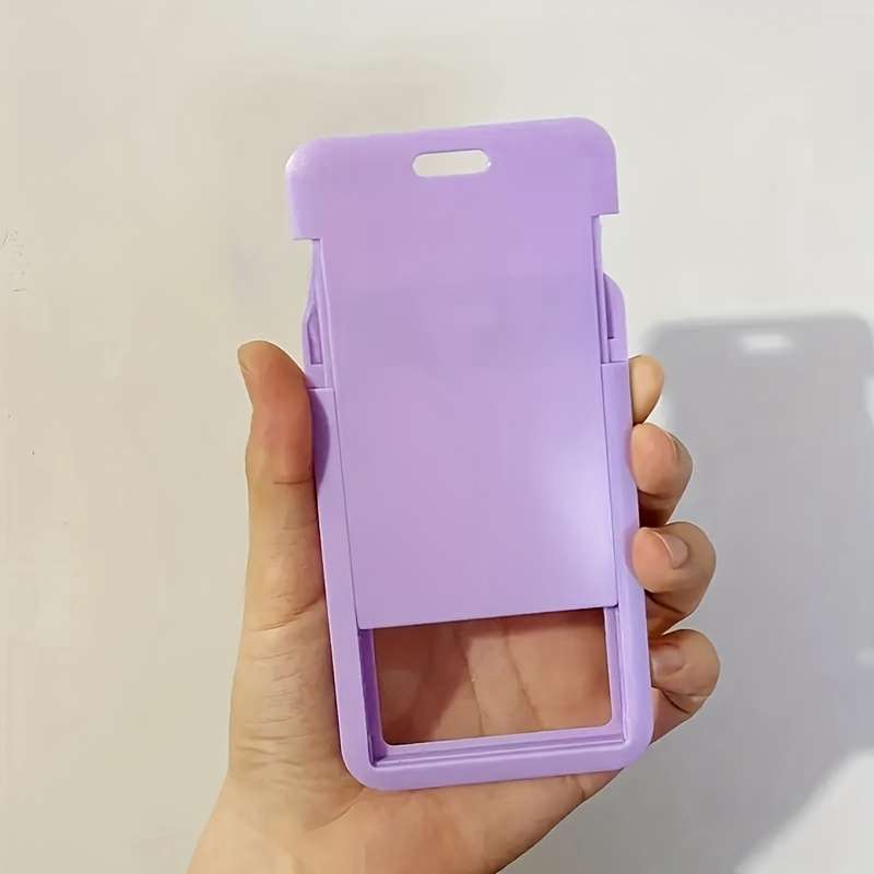 1pc Butterfly Spring Photo Holder Keychain Durable Plastic Card Case Cover Photo Album Accessory