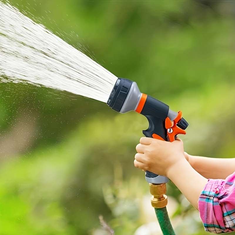 1Pc Orange High Pressure Garden Hose Nozzle