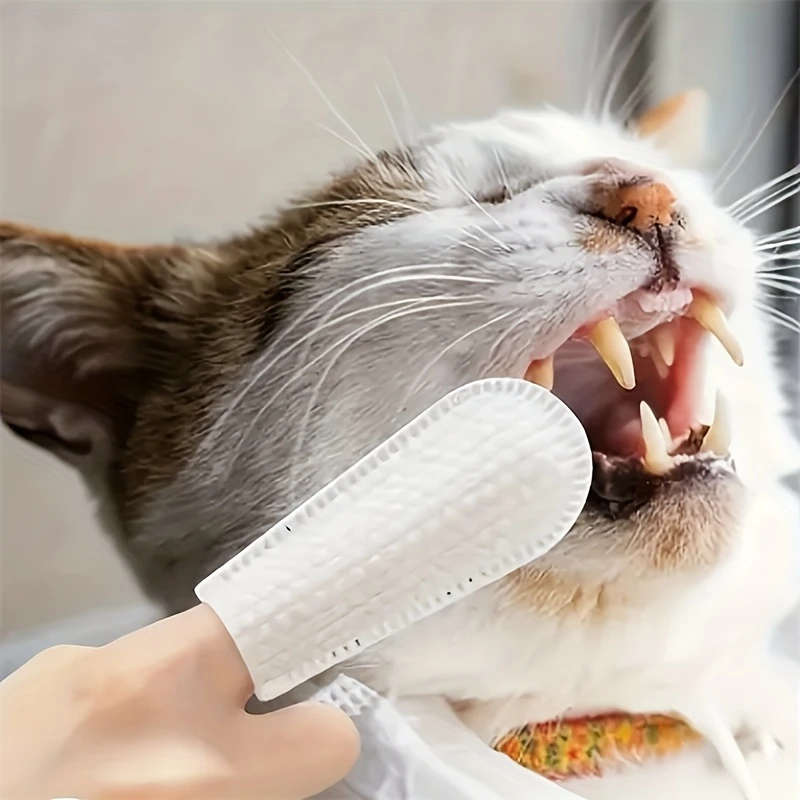 100pcs Pet Cleaning Finger Covers