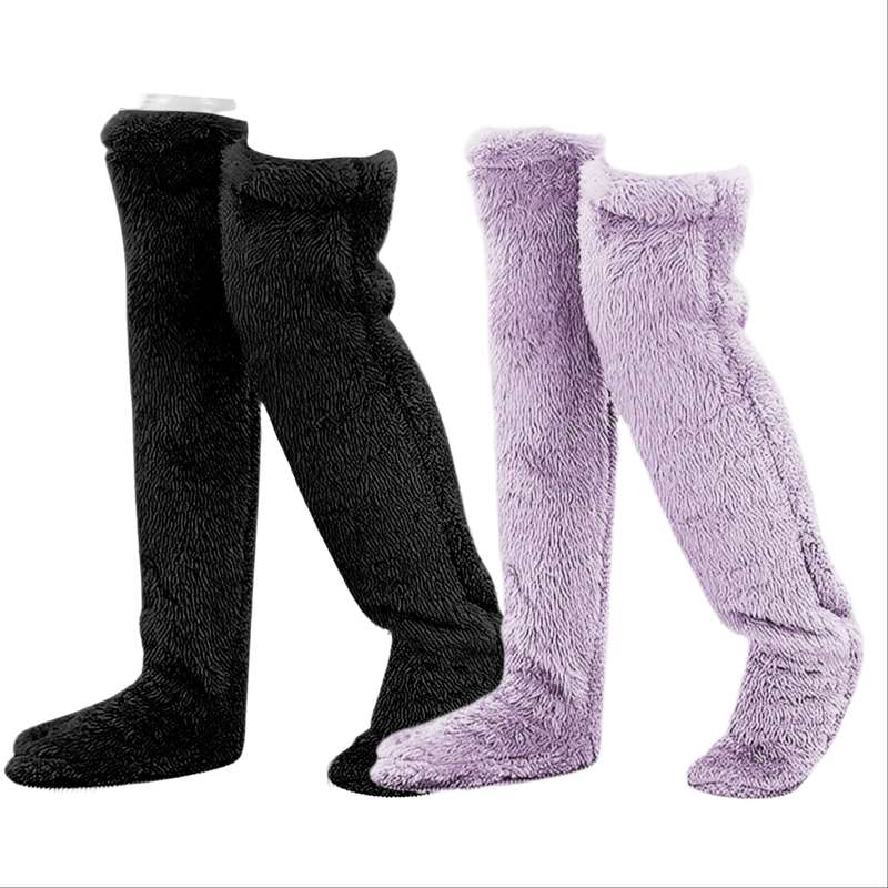 Sock Black Add Blue 2Pairs  One Size