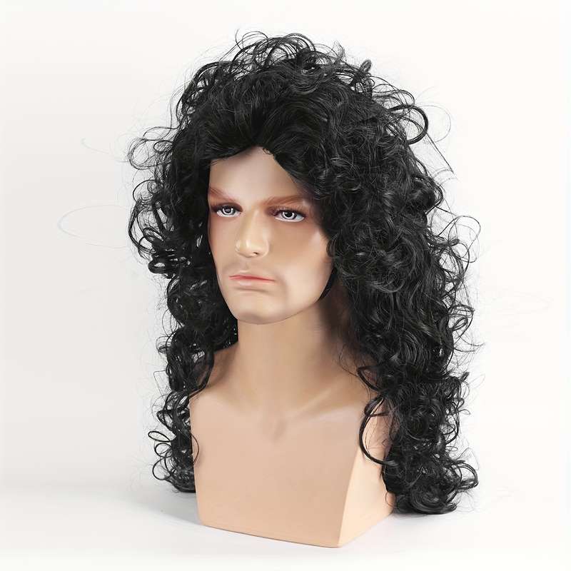 1Pc Black 60.96cm Fashion Design Wig