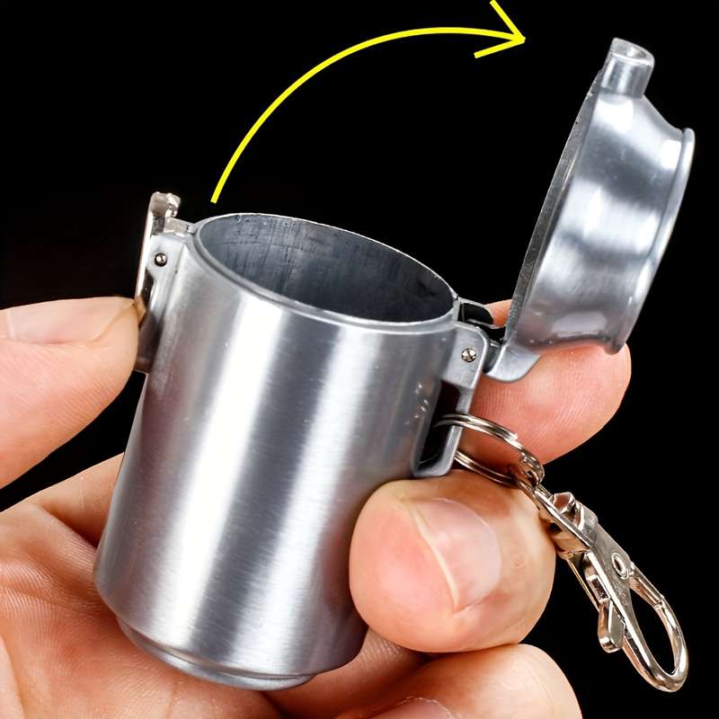 1pc Portable Mini Metal Ashtray for Car Bedroom Living Room Creative Irregular Shape No Electr