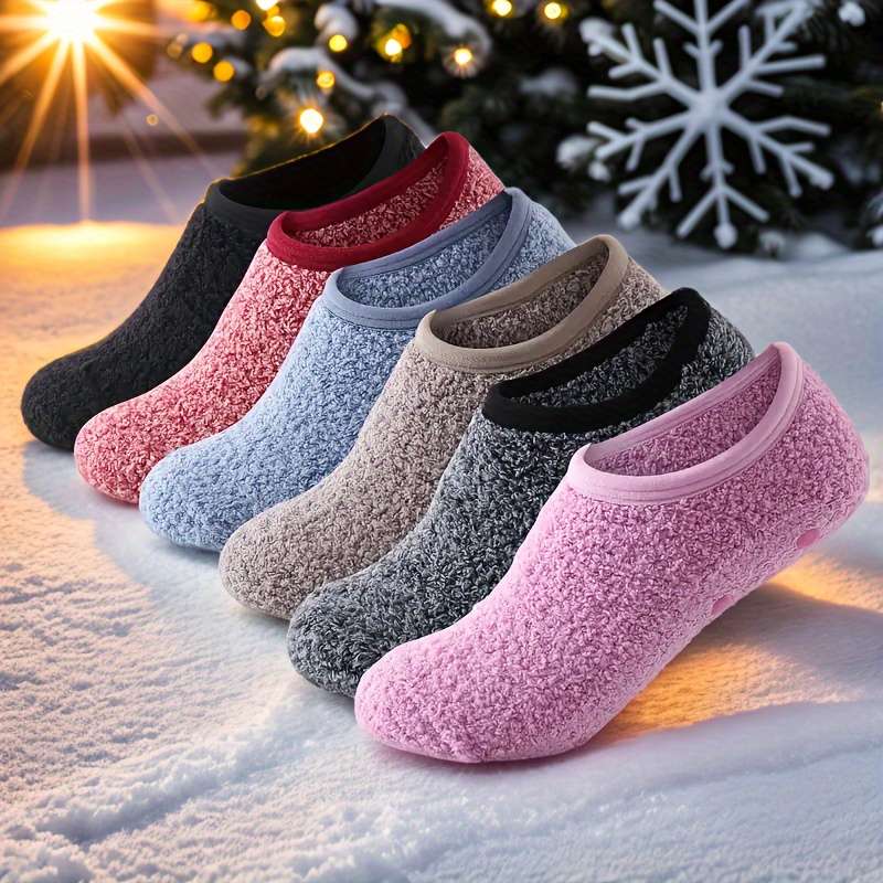 6 Pairs Mixed Color One Size High Elastic Socks