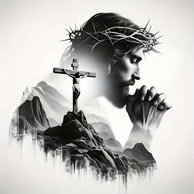 1pc 15.24cm Jesus Christian Themed Stickers