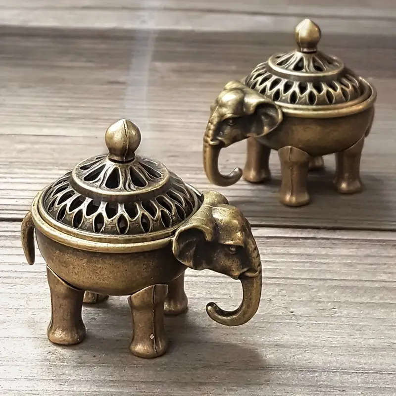 Vintage Elephant Incense Burner