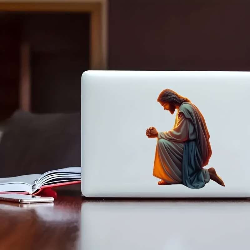 1pc   14.99cmx11.94cm Jesus Christian Themed Stickers