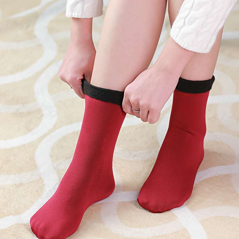 1Pairs Sock Red Size Eur 36 42