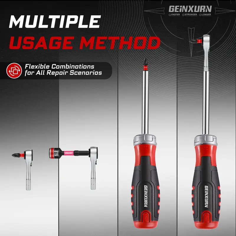 19-Piece Ratchet Screwdriver Bit Set