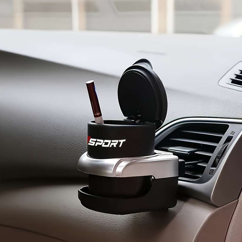 1pc One Portable Universal Car Ashtray Designed for BMW Models 1 3 5 7 And X5 Featuring High T