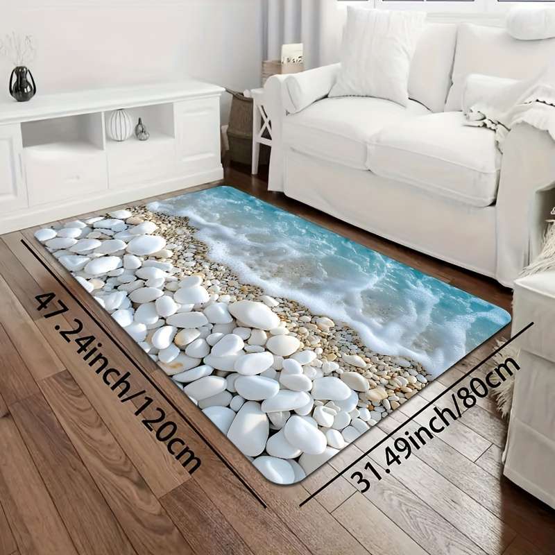 1Pc Blue 19.69x31.49inch 50x80cm Floor Mat