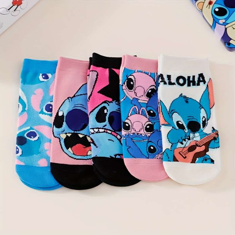 5 Pairs One Size High Elastic Socks
