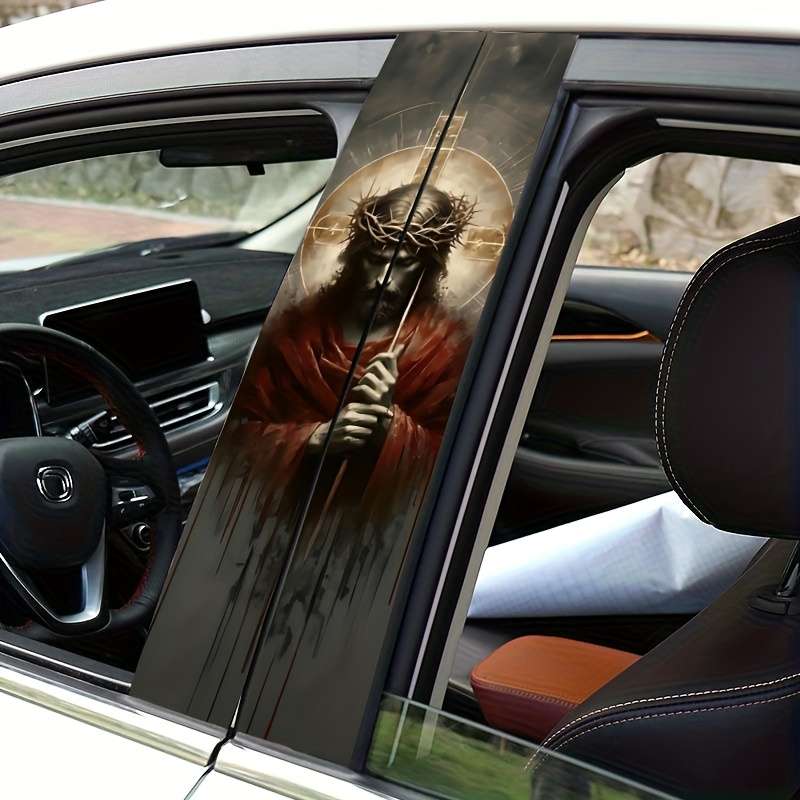 2pcs  25cm50cm Jesus Christian Themed Stickers