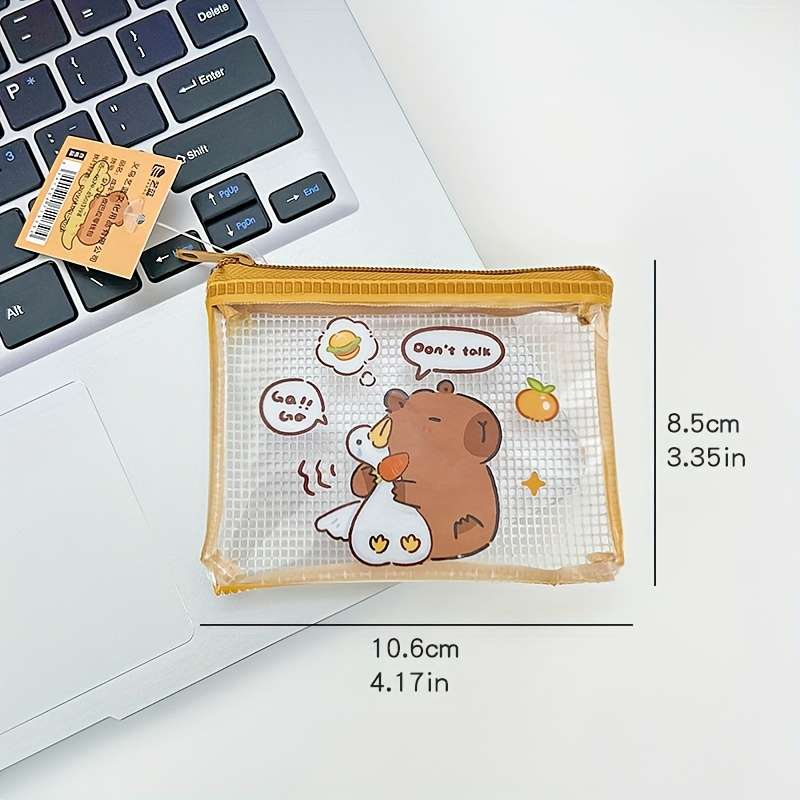 1pc Adorable Capybara Coin Purse Four Styles to Choose From Compact and Portable Cosmetic Headph