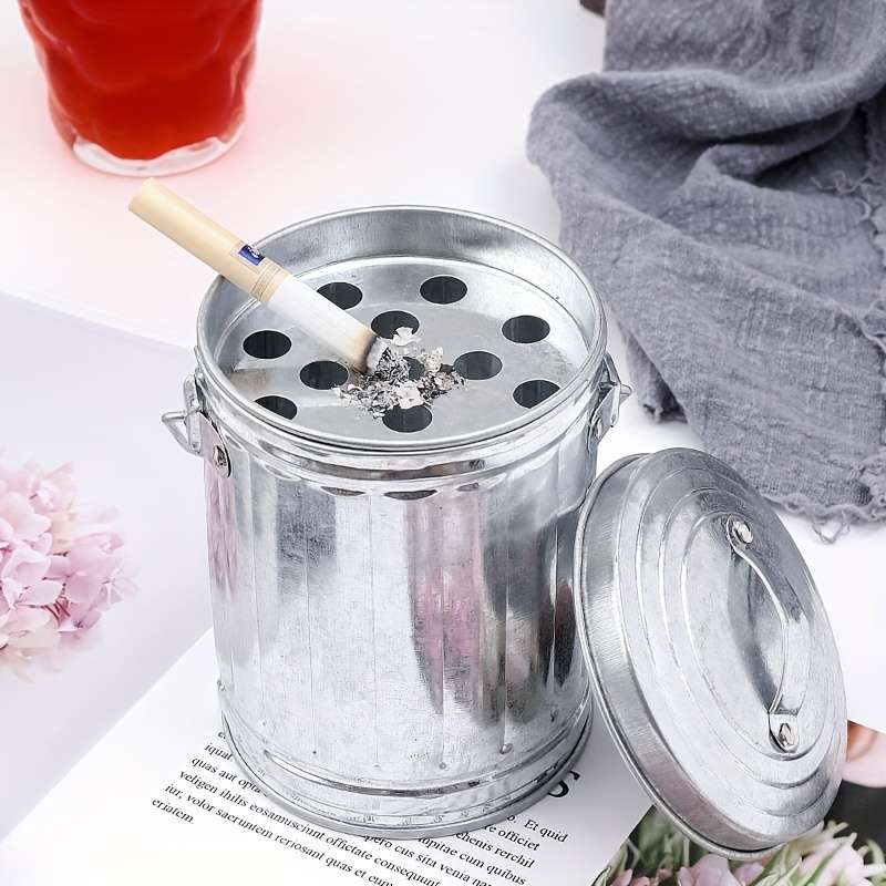 1pc Japanese bucket shaped ashtray anti drop and washable suitable for household use not easy to
