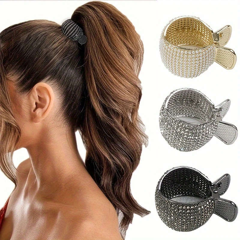 Set of 3 Elegant Ponytail Hair Clips