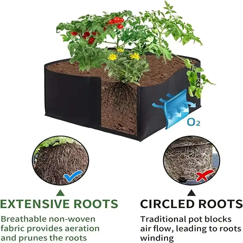 Multi-Size Garden Grow Bags with Handles