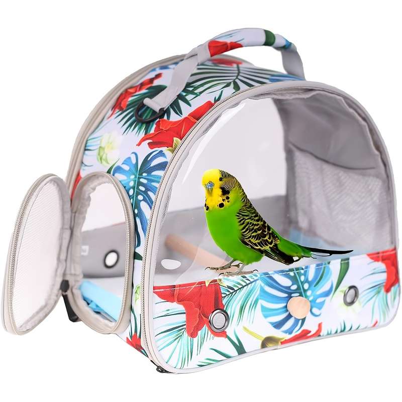 1pc Green Floral Pet Bag