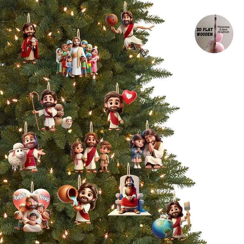 12pcs Jesus Theme Pendant