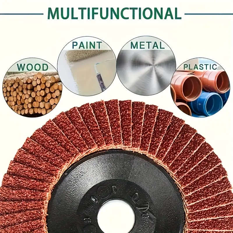 10 Pcs 4" Abrasive Grinding Discs
