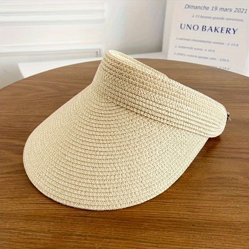 1pc  Summer Sun Hat for Women Outdoor Shade Cap with Large Brim and Foldable Top