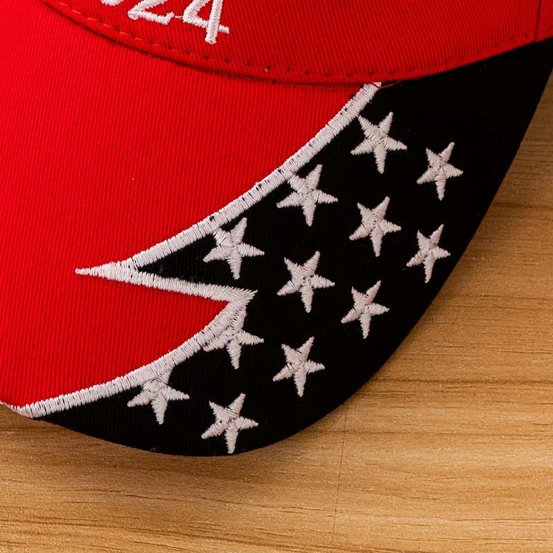 1pc patch embroidered star TRUMP fashionable commuting truck driver funny sun shading base