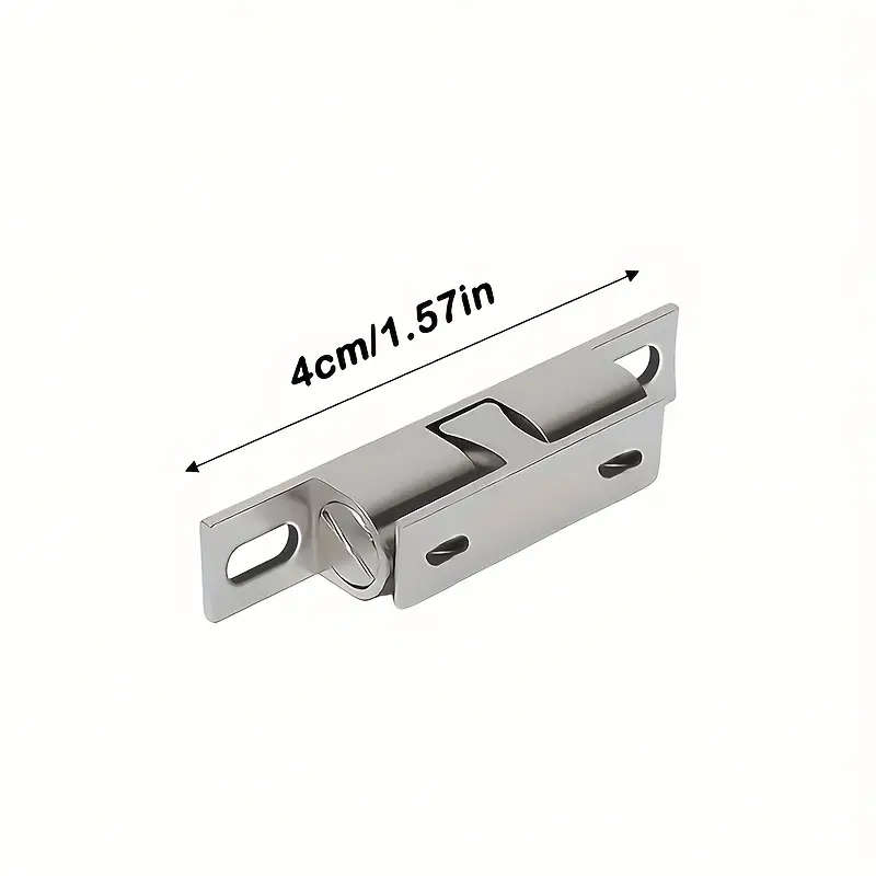 1pc Polished Metal Cabinet Door Catch Zinc Alloy Snap-On Bumper for Kitchen Cupboard Touch Remote Co