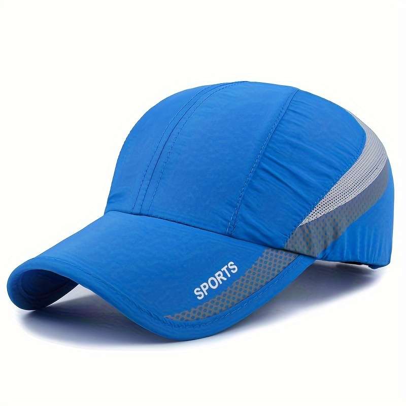 1pc 1 EDIKO Quick-Dry Sport Cap Adjustable Breathable Mesh Back Sun Protection Hat for Outdoor A