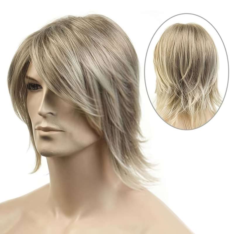 1Pc Golden 25.4cm Fashion Design Wig