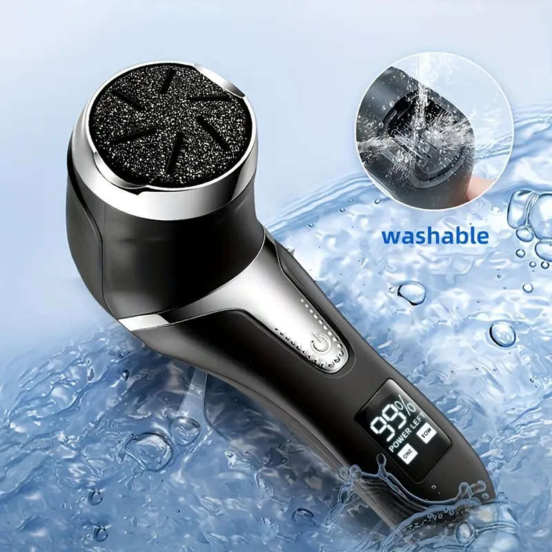 Rechargeable Electric Callus Remover with Built-in Dander Vacuum Cleaner Professional Foot Care Kit