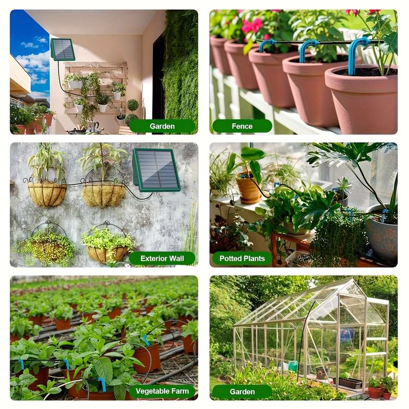1Pc 1.1W Solar Drip Irrigation System Automatic Watering System