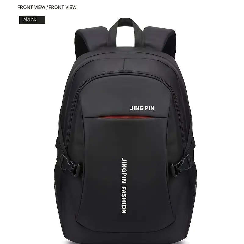 1pc Versatile Nylon Backpack for Teens Adults Large Capacity Waterproof Stain-Resistant with Adjusta