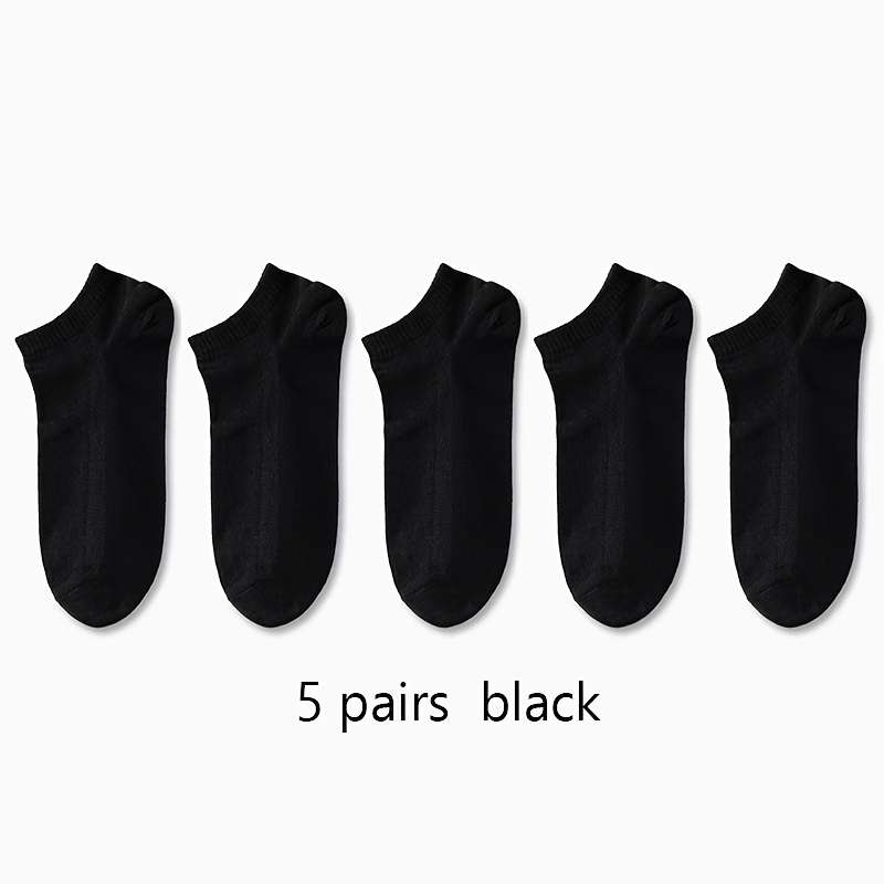 5 Pairs Light Grey High Elastic Socks