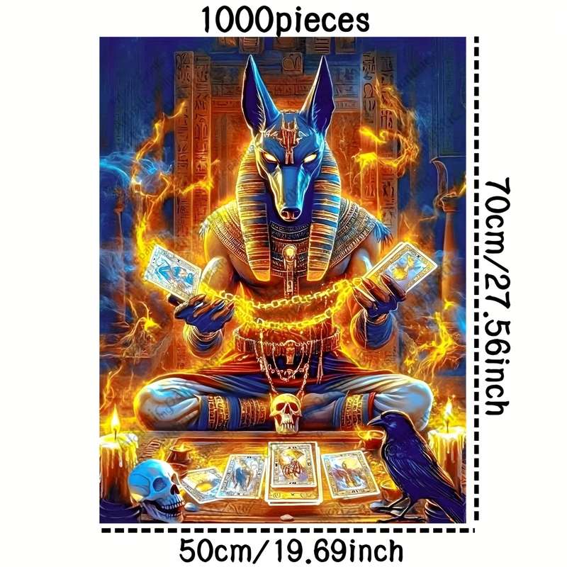 1000pcs Ancient Egyptian Themed Jigsaw Puzzle High-Quality Paper Portable DIY Art
