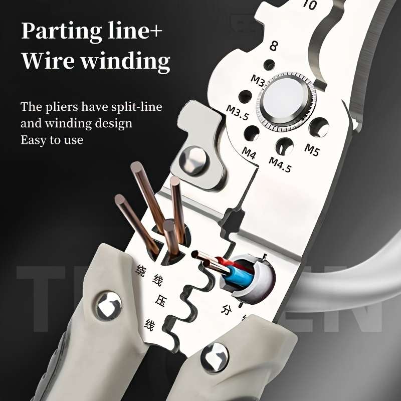 1Pc Stainless Steel Wire Cutter Stripper Repair Tools