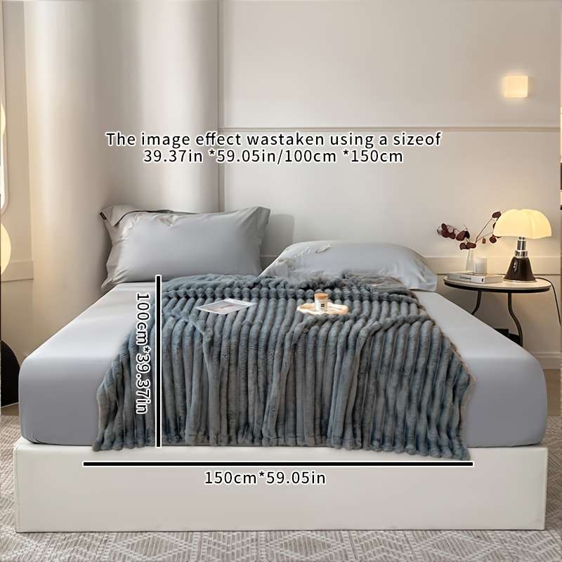 1ps Blanket Color Noble Blue size 200.0x230.0cm
