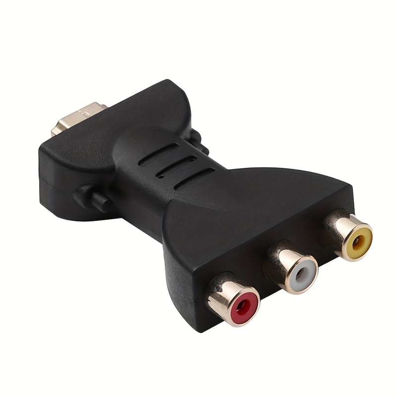 1 Pack Hdtv To 3 Rca Audio Video Av Component Converter