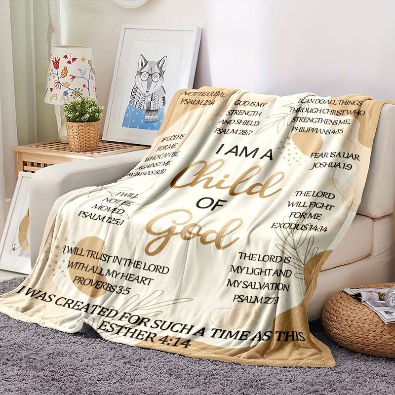 1ps Blanket Color Beige size 160x200cm