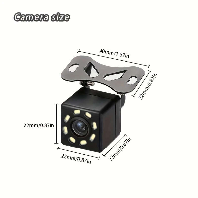 1pc Compact 10.92cm Folding Car Display with Reversing Camera Space-Saving No View Obstruction Dustp