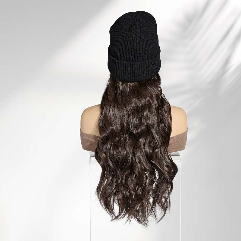 1Pc Black 50.8cm Fashion Design Wig