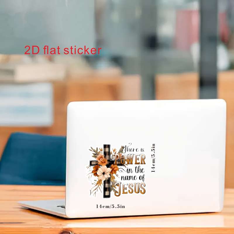 1pc   13.97 cm x 13.97 cm Jesus Christian Themed Stickers