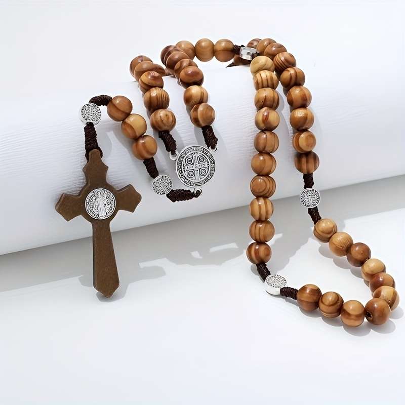 1 Piece A Brown Jesus Theme Pendant