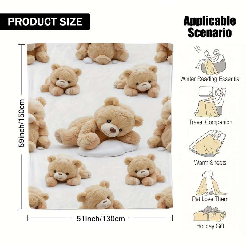 1ps Blanket Color Deep Blue size 100x150cm