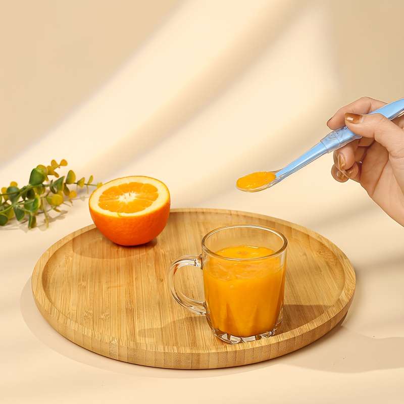 1pc Baby Silicone Spoon Food Grade Feeding Spoon with Bright Pink Color White Blue Green Co