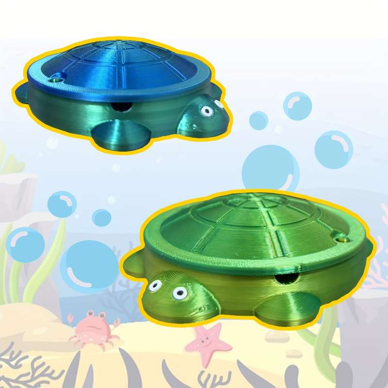 1pc Cute Turtle Shaped Ashtray Contemporary Style Plastic Material Alien Design No Need for Pow