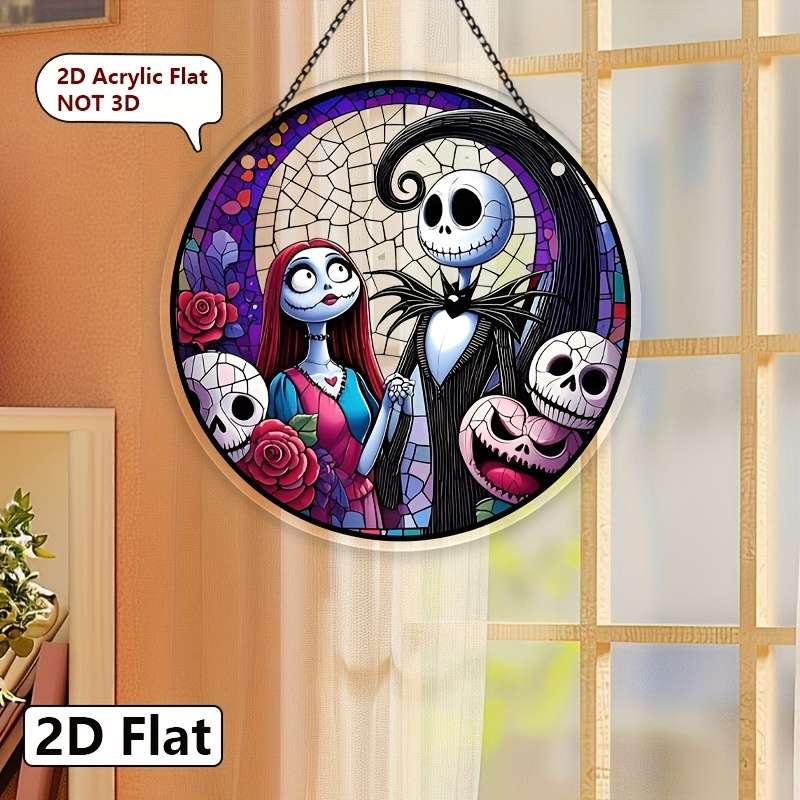1pc 2D Flat  Art Deco Acrylic Frameless Decorative Light Fixture Hanging Decoration Perfect for G