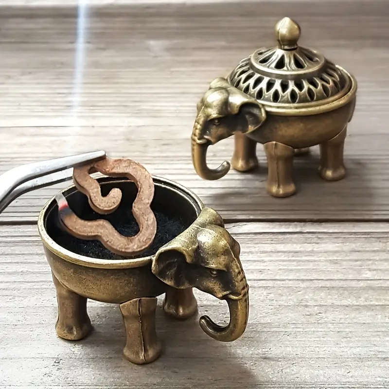 Vintage Elephant Incense Burner
