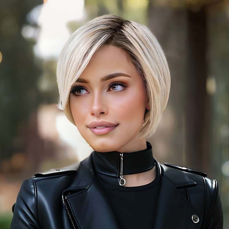 1Pc Mixed Color 30.48cm Fashion Design Wig